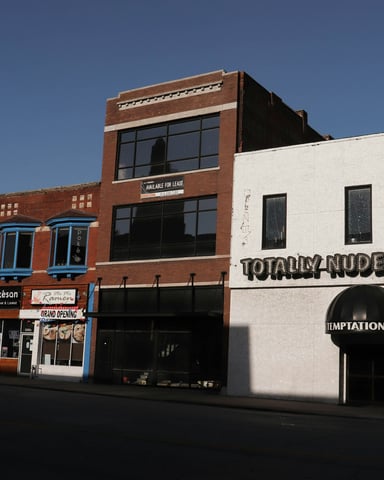 Historic Kansas City building with brick architecture